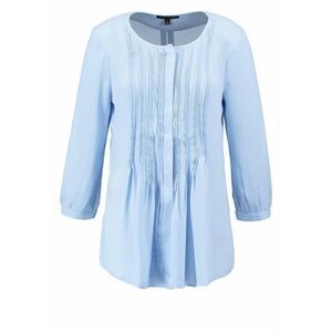 Banana Republic Pintuck Crepe Peasant Chiffon Blouse XS Light Blue Careerwear